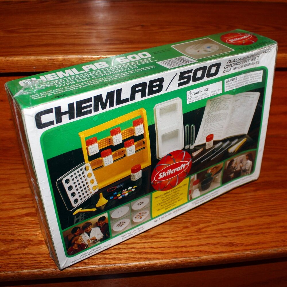 3/$118❤️sealed 1994 Skilcraft Chemlab/500 Experiments Chemistry Science Set